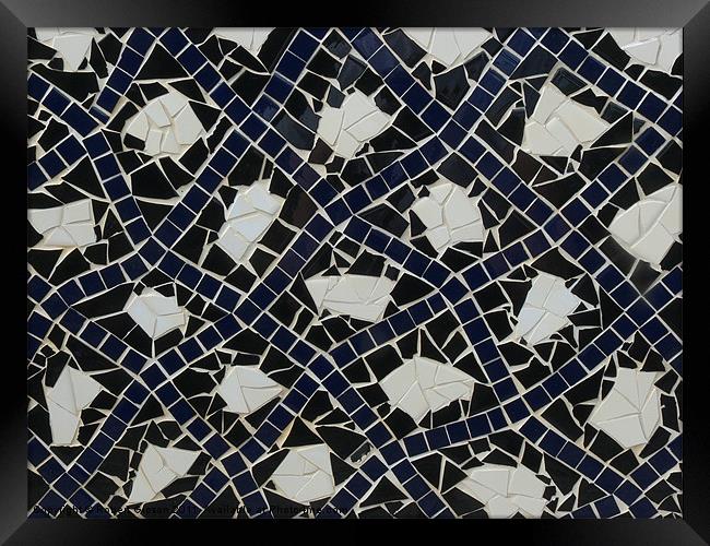 Tiled pattern Framed Print by Robert Gipson