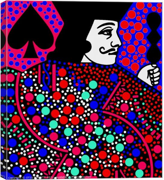 JACK OF SPADES COLOURS Canvas Print by OTIS PORRITT