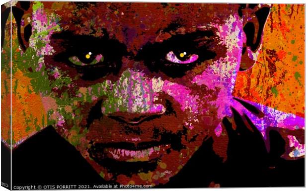 AFRICAN BOY Canvas Print by OTIS PORRITT