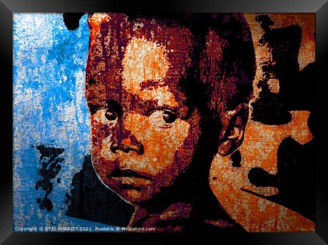 Children In War-Central African Republic 2 Framed Print by OTIS PORRITT
