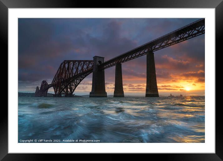 sunrise on the forth of firth. Framed Mounted Print by Scotland's Scenery