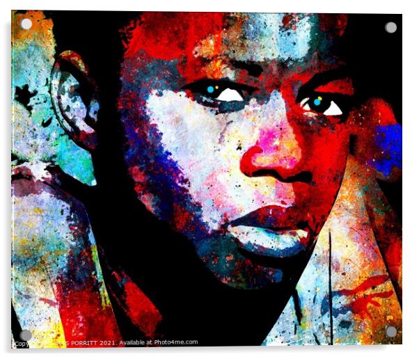 CHILDREN OF POVERTY-ZIMBABWE Acrylic by OTIS PORRITT
