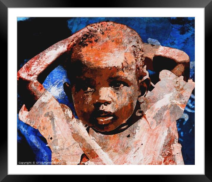 CHILDREN OF WAR SUDAN 3 Framed Mounted Print by OTIS PORRITT
