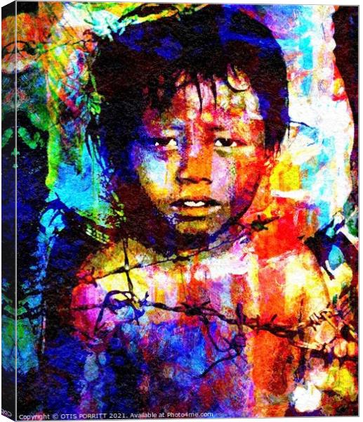 CHILDREN OF WAR CAMBODIA Canvas Print by OTIS PORRITT