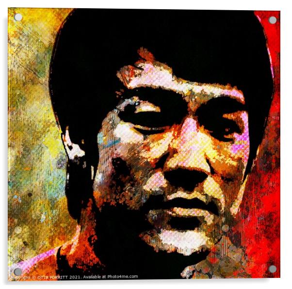 Bruce Lee Acrylic by OTIS PORRITT