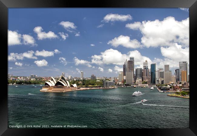 Sydney Panorama Framed Print by Dirk Rüter