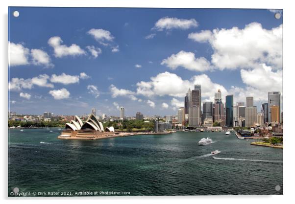 Sydney Panorama Acrylic by Dirk Rüter