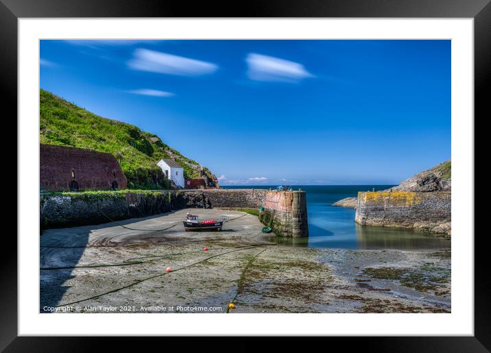 The Harbour at Porthgain Framed Mounted Print by Alan Taylor