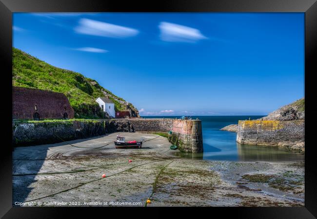 The Harbour at Porthgain Framed Print by Alan Taylor