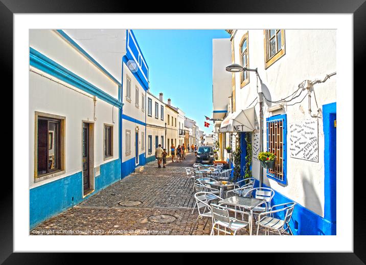 Minorca Street Framed Mounted Print by Philip Gough