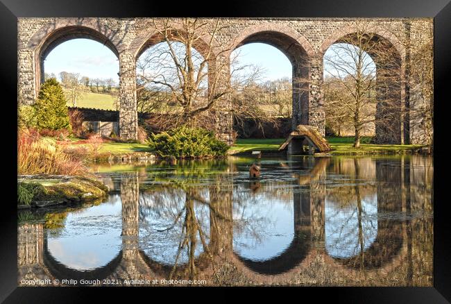 A Viaduct across water Framed Print by Philip Gough