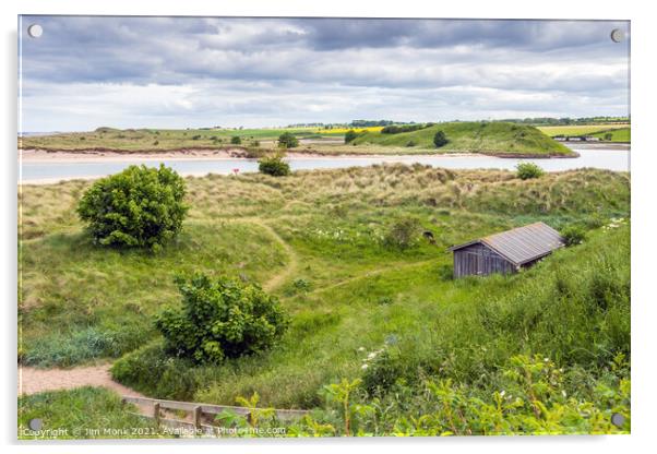 Across the Aln Estuary, Alnmouth Acrylic by Jim Monk