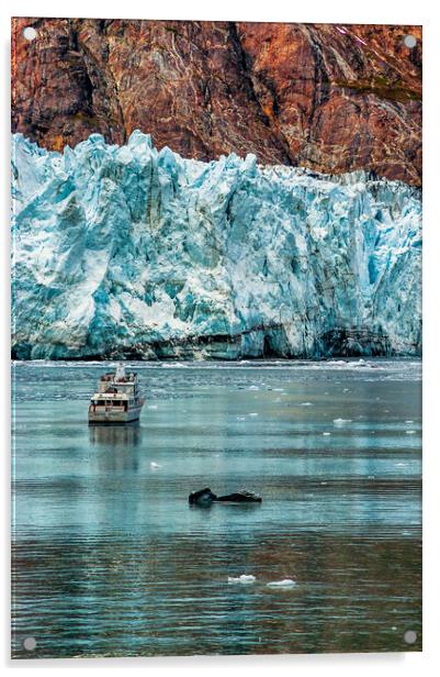 Margerie Glacier, Alaska, USA Acrylic by Mark Llewellyn