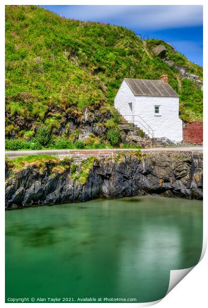 Pilot's House at Porthgain Harbour Print by Alan Taylor