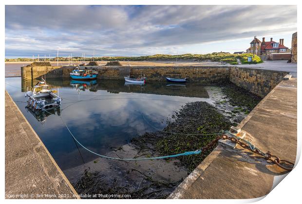 Beadnell Harbour Print by Jim Monk