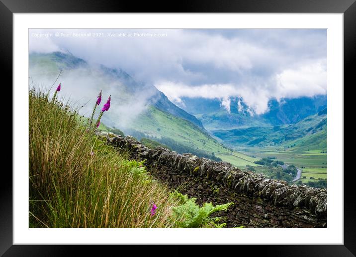 Nant Ffrancon Outdoor View Snowdonia Wales Framed Mounted Print by Pearl Bucknall