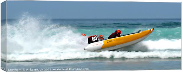 Speedboat racing Canvas Print by Philip Gough