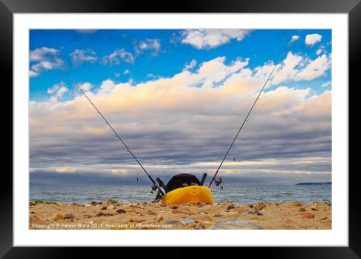Kayak at the ready Framed Mounted Print by Kelvin Futcher 2D Photography
