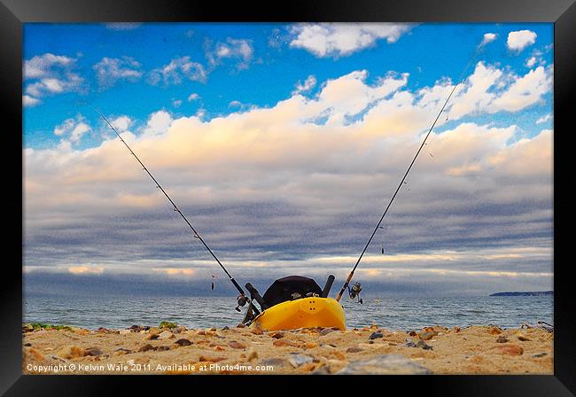 Kayak at the ready Framed Print by Kelvin Futcher 2D Photography