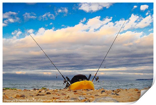 Kayak at the ready Print by Kelvin Futcher 2D Photography