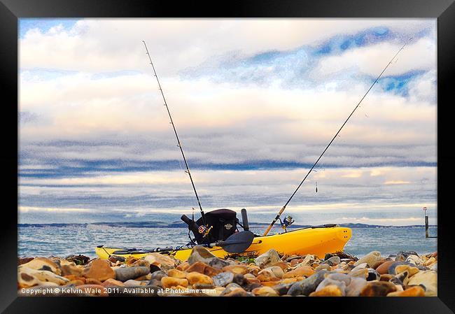 Kayak at the ready No.2 Framed Print by Kelvin Futcher 2D Photography