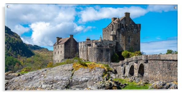 Eilean Donan castle scotland  Acrylic by stuart bingham