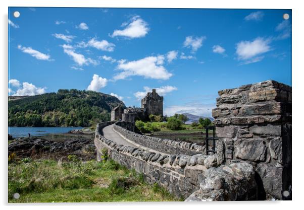 Eilean Donan castle scotland Acrylic by stuart bingham