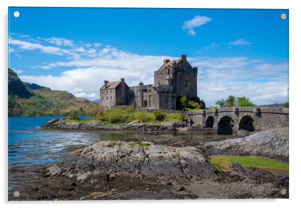 Eilean Donan castle Acrylic by stuart bingham