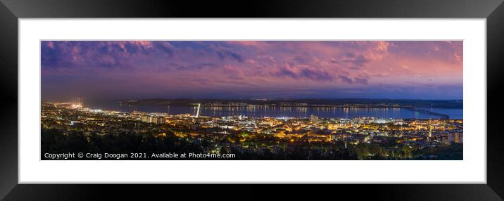 Dundee Panorama Framed Mounted Print by Craig Doogan