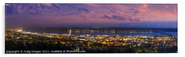 Dundee Panorama Acrylic by Craig Doogan