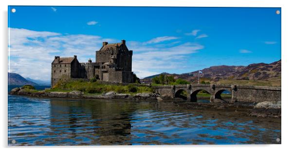 Eilean Donan castle scotland Acrylic by stuart bingham
