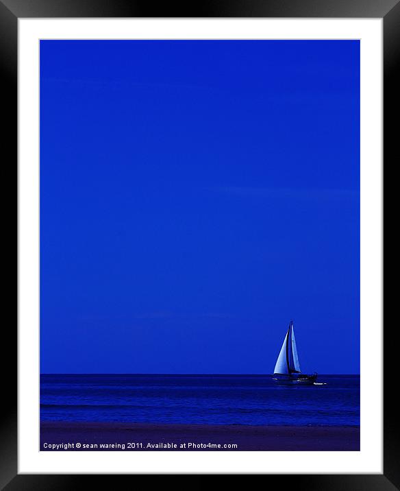 Sail boat Framed Mounted Print by Sean Wareing