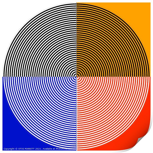 CIRCLES Print by OTIS PORRITT