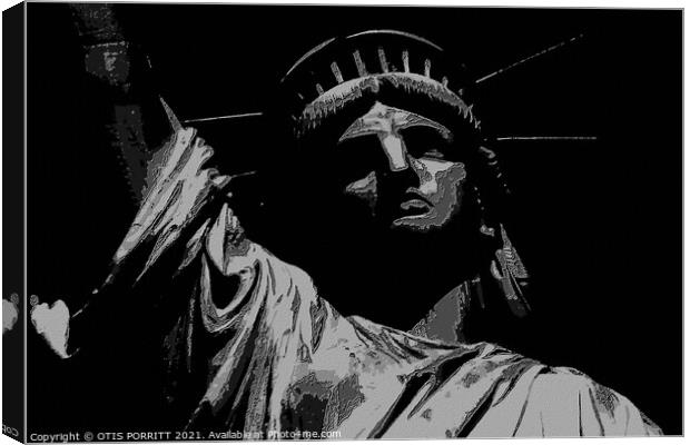 STATUE OF LIBERTY NYC 3 Canvas Print by OTIS PORRITT