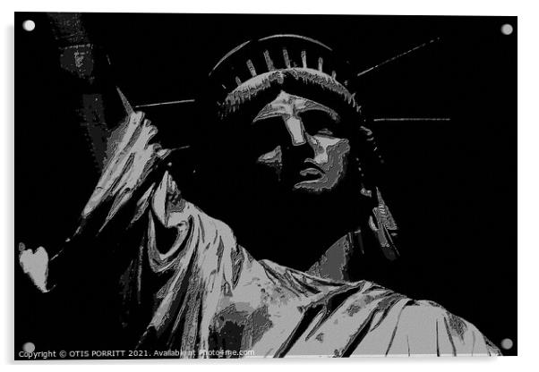 STATUE OF LIBERTY NYC 3 Acrylic by OTIS PORRITT