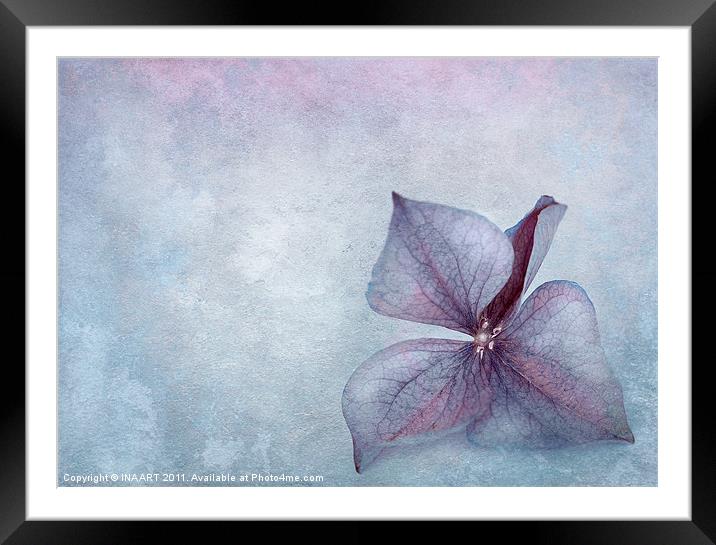 Blue Framed Mounted Print by