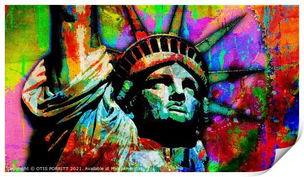 STATUE OF LIBERTY 9 Print by OTIS PORRITT