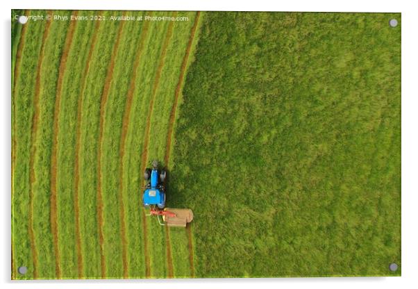 Drone Harvest Acrylic by Rhys Evans