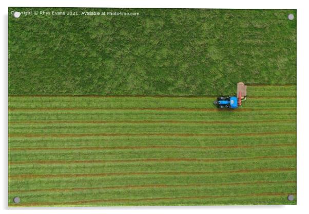 Drone Harvest Acrylic by Rhys Evans