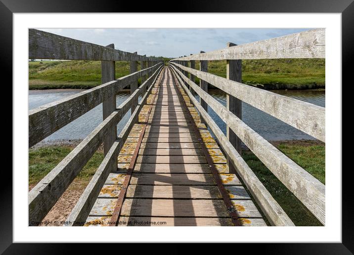Parallel Lines Framed Mounted Print by Keith Douglas