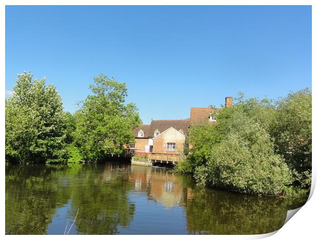 Flatford Mill Print by John Bridge