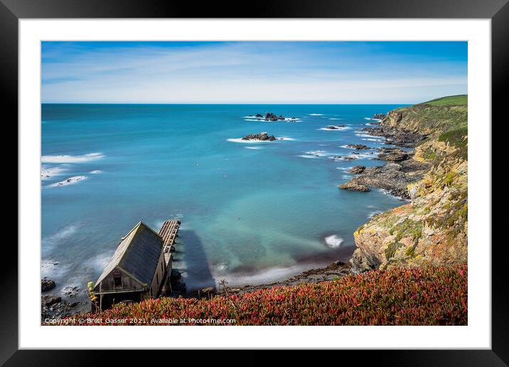 Lifeboat Station at Lizard Point Framed Mounted Print by Brett Gasser