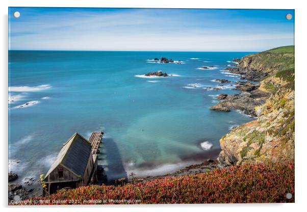 Lifeboat Station at Lizard Point Acrylic by Brett Gasser