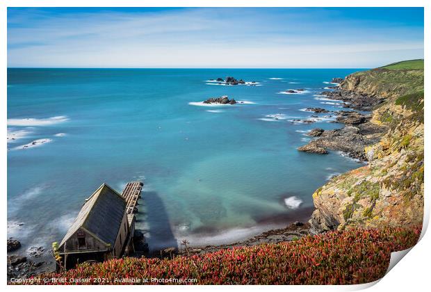 Lifeboat Station at Lizard Point Print by Brett Gasser