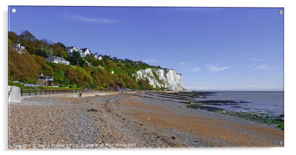 St Margarets Bay Near Dover Kent Acrylic by Diana Mower