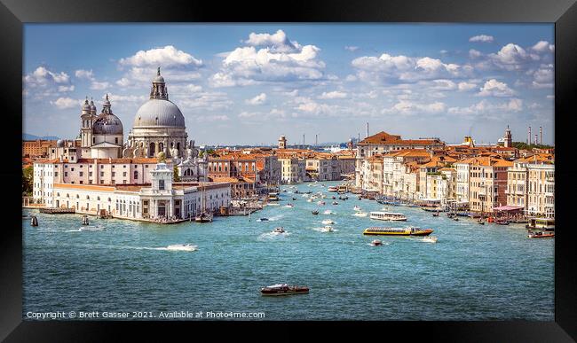Venice - Grand Canal Framed Print by Brett Gasser