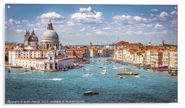 Venice - Grand Canal Acrylic by Brett Gasser