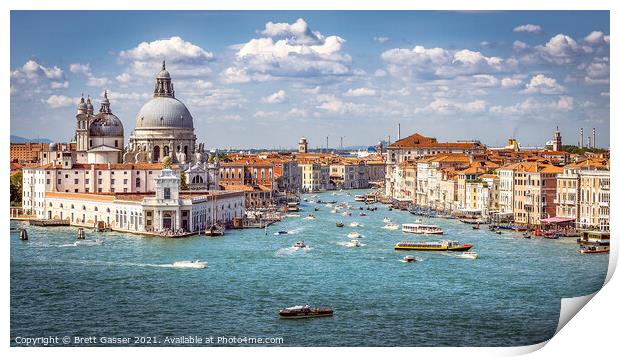 Venice - Grand Canal Print by Brett Gasser