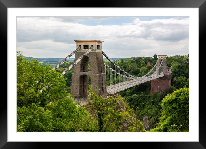 Clifton Suspension Bridge Framed Mounted Print by Krystian Wolski