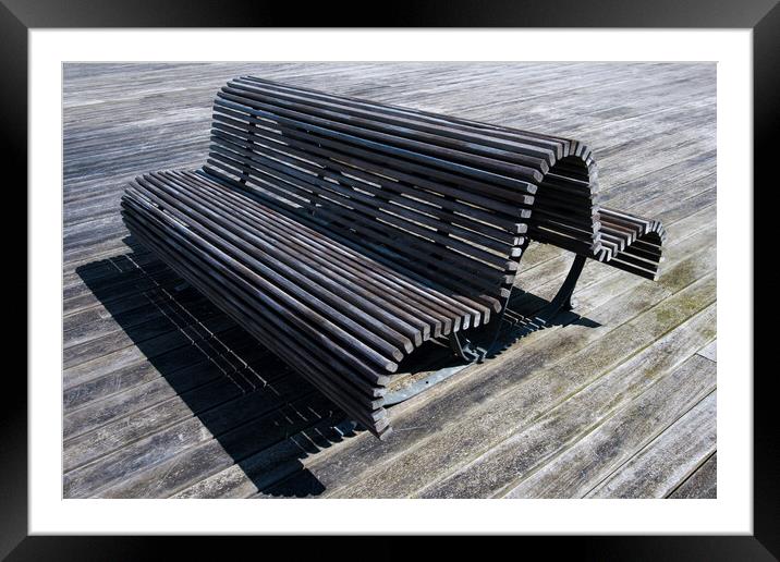 The bench. Framed Mounted Print by Bill Allsopp